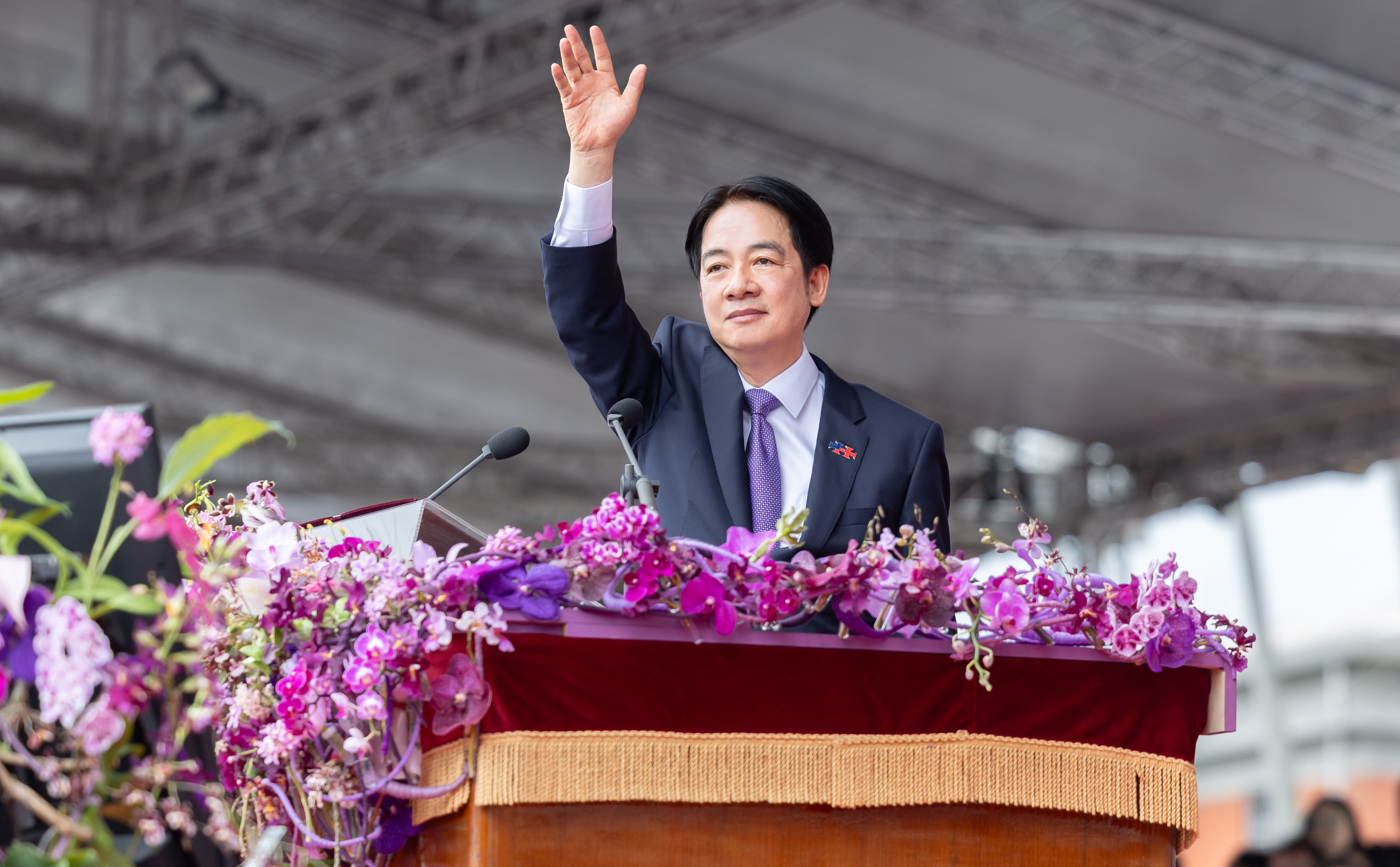 Taiwanese President Lai Ching-te at an official ceremony