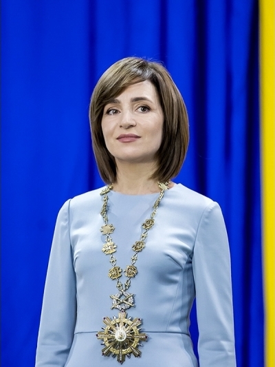 Official portrait of Maia Sandu, President of Moldova